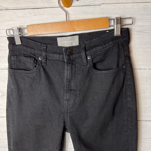 Everlane Jeans Womens Size 27 Black Ankle Denim Tapered Everyday Simple - Picture 7 of 16